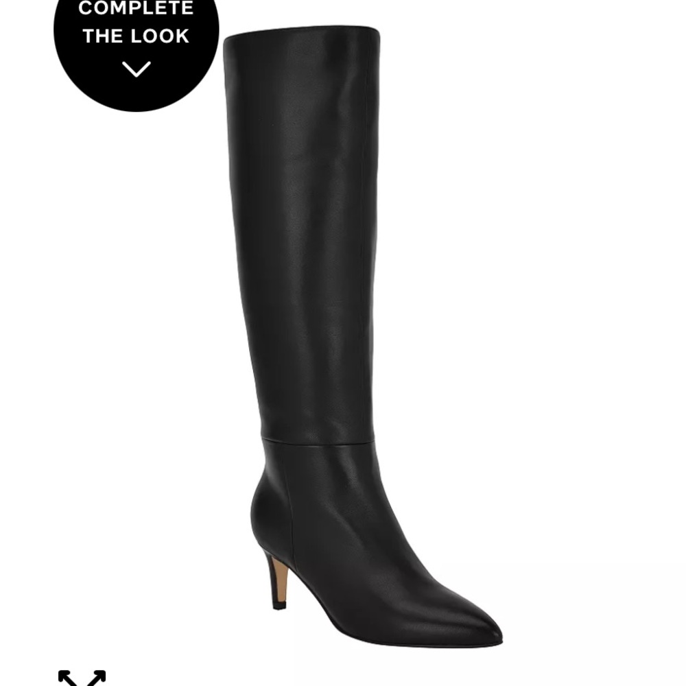 Calvin Klein Black Kitten Heel Women's Boots